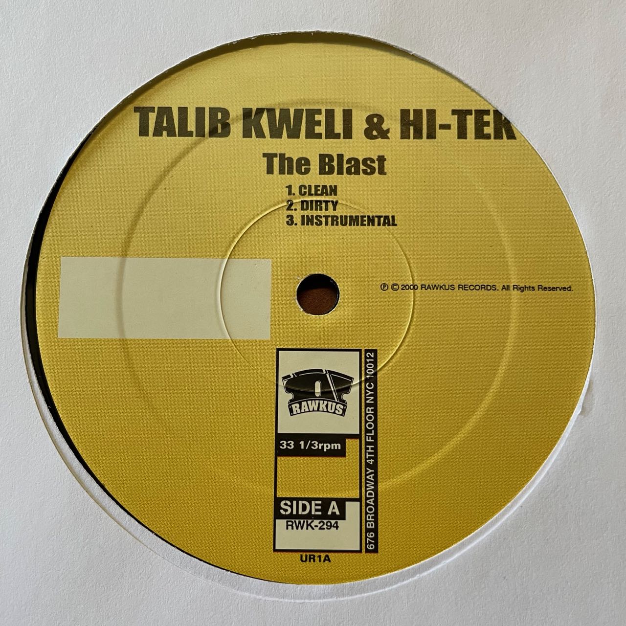 販売廉価TALIB KWELI & HITEK 2LP RAWKUS レコード 洋楽