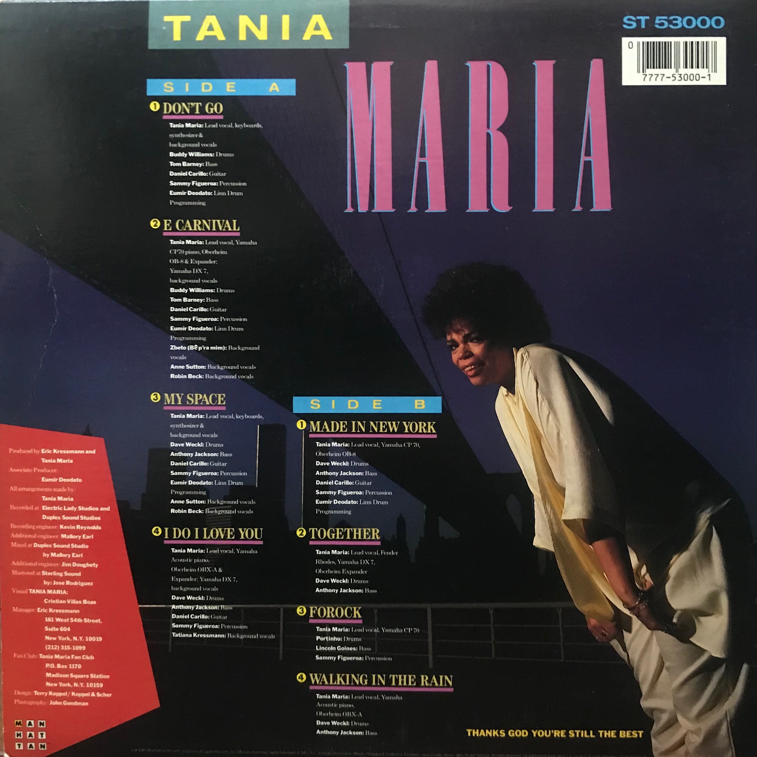 MADE IN NEW YORK/TANIA MARIA/中古レコード通販 SOUL CLAP（ソウル